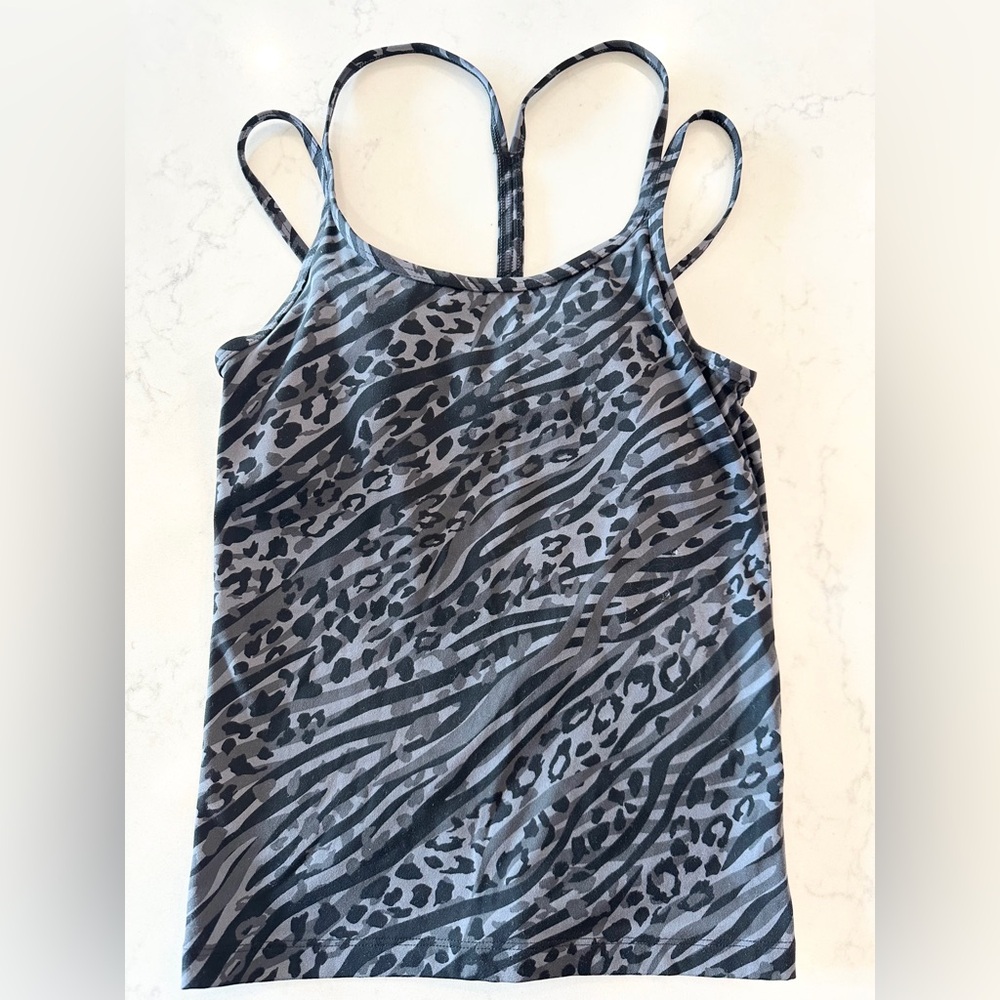 PINK leopard workout top